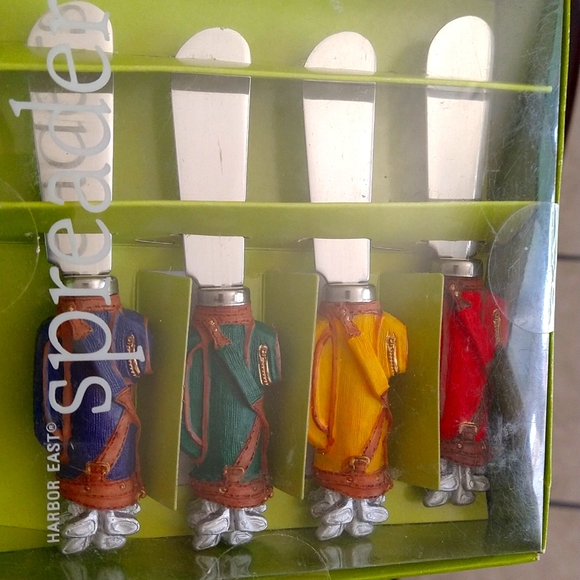 Set of 4 Spreaders, Golf bag design - Picture 1 of 4